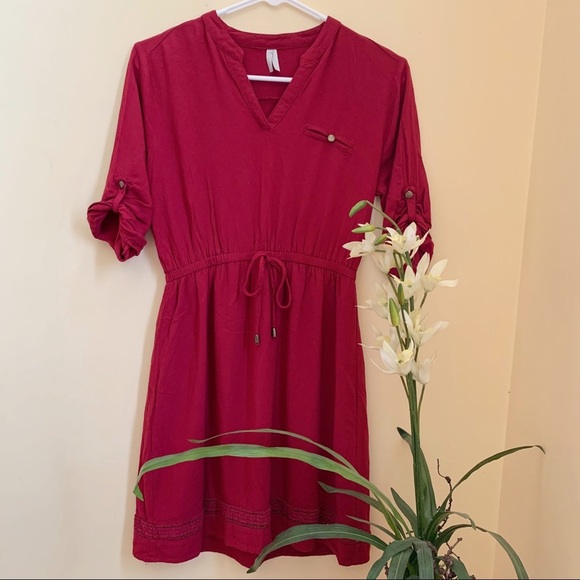 Cute maroon dress - Picture 3 of 8